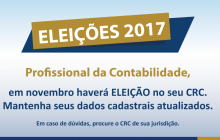 Eleições CRCs 2017: cadastro atualizado é importante para o processo eleitoral